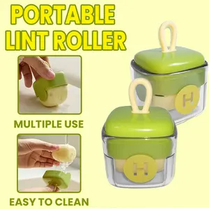 2 mini cotton thread rollers, reusable cotton thread remover, washable travel cotton thread roller, portable clothing cotton thread remover