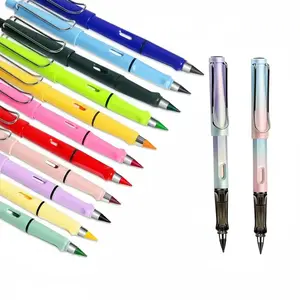 Forever Pencil & Infinity Pencil Set, 12pcs Plastic Long Lasting Writing Pencils & 2 Counts Everlasting Inkless Pencils, Office Stationery & Supplies