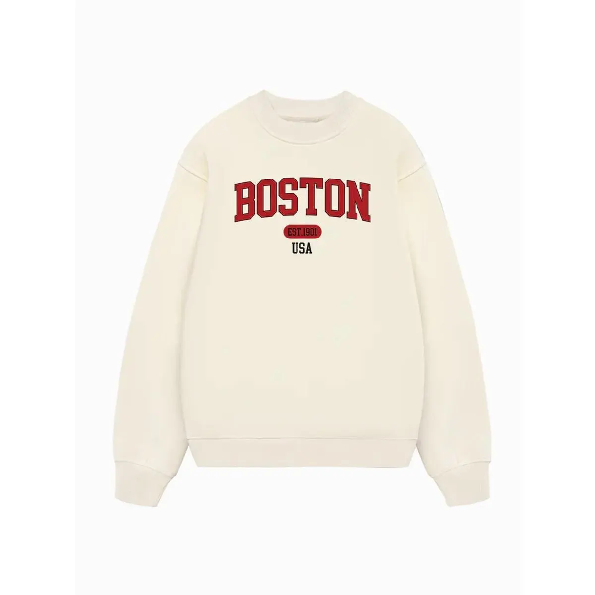 Baseball Collage Boston Sweater, Vintage Varsity Style Sweatshirt, Retro College Baseball Crewneck, Unisex Cozy Pullover, Trendy Sport Outfit