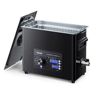 VEVOR 6L Ultrasonic Cleaner, Professional Ultrasonic Cleaner Machine with Knob Control, Stainless Steel Cleaning Machine with Basket and Cleaning Ball, for Watches, Razors, Jewelry, Coins and More