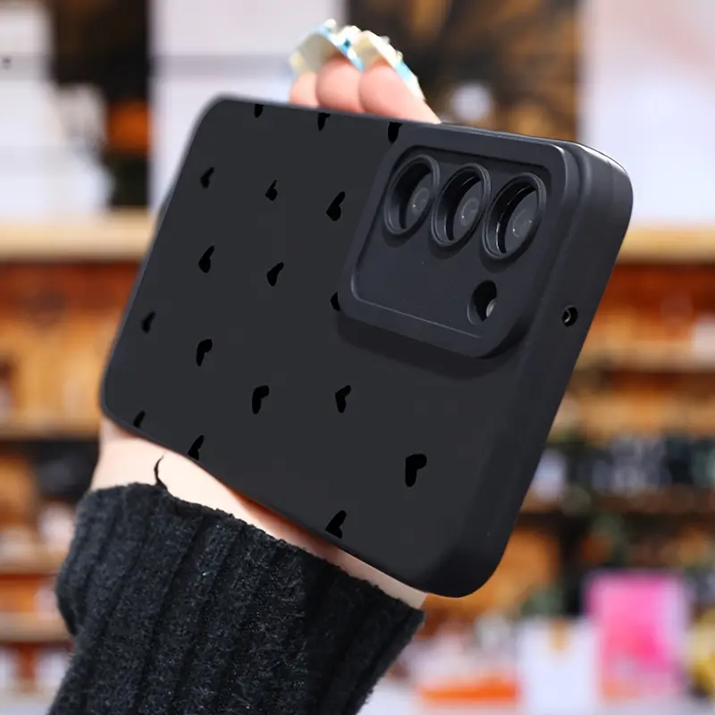 [Compatible Shock Absorbing Phone Cases] Love High Quality Protective Phone Cases, Soft to Hold, for Galaxy S24/S23/S22/S21 , Black Background Color, Shock Absorbing, Anti Slip, Lightweight, Smartphone Cellphone Cover Protector