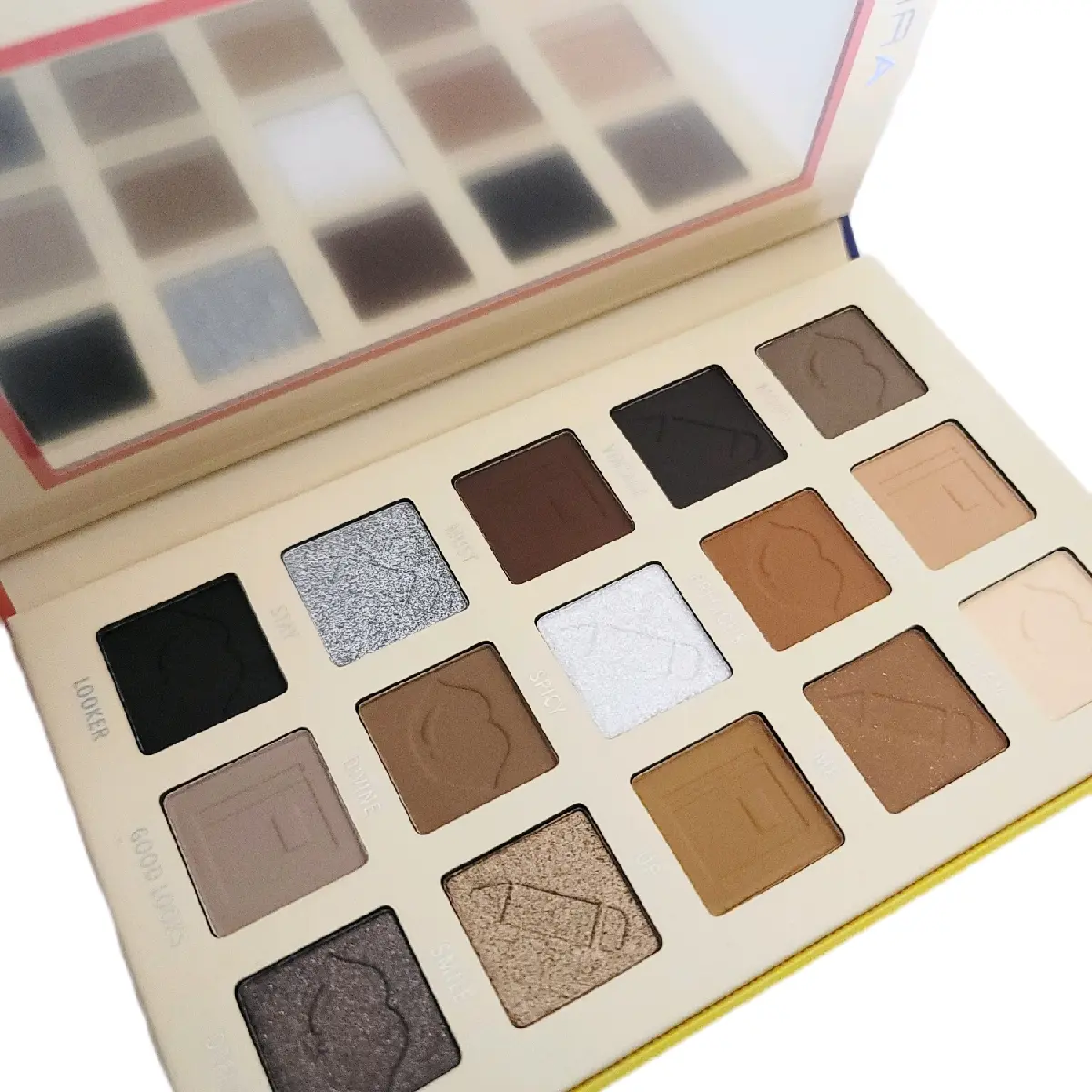 Moira Brand Book Eyeshadow Palette Metallic Shimmer Makeup Cosmetics 15 Neutral & Beautiful Shimmer Shades US Origin