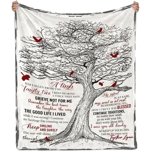 Gifts Blanket Sympathy Gift Memorial Gifts - in Memory of Loved One, Condolences Gift, in Loving Memory Blankets, Memorial Gifts for Loss of Mom Dad Grandma Grandpa Pet 60" x 50"