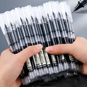 36pcs/12pcs Direct Liquid Quick Drying Ballpoint Pen, 0.5Mm Black, Blue, Red. Brush Questions to Write Homework Gel Pen, School Office Writing Stationery Gel Pen, A Good Pen to Write