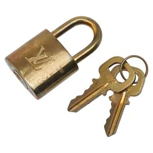 Pre-owned Louis Vuitton Stainless Small Leather Goods Cadena Padlock Key Set Accessory