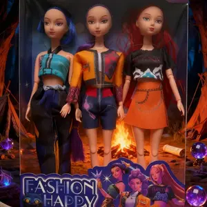 Three-Piece Girl Group Doll Set, K-Drama Demon Hunter Figure, Character Collection Model, Home Office Desk Decor, Unique Gift Idea