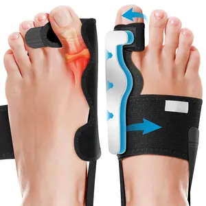 1 Pair Bunion Corrector for Women & Men, Orthopedic Bunion Splint for Hallux Valgus Pain Relief, Big Toe Separator, Adjustable Day/Night Support, Comfortable Hammer Toe Straightener