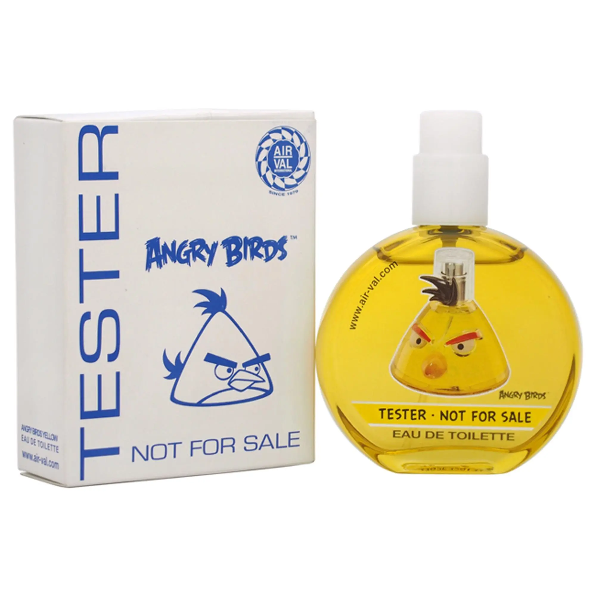 Angry Birds Yellow Fragrance for Men, 1.7 fl oz Eau de Toilette Spray with Playful Character Logo, Tester, Spray Bottle, 1 To 1.9 Fl Oz