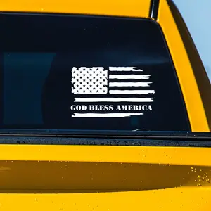 God Bless America US Flag Decal Sticker