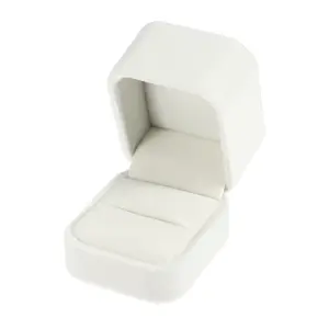 Unique Bargains Luxury Ring Box, Jewelry Display Box for Engagement Disposal Decorative Box, Suede