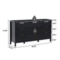 9 Drawer Black