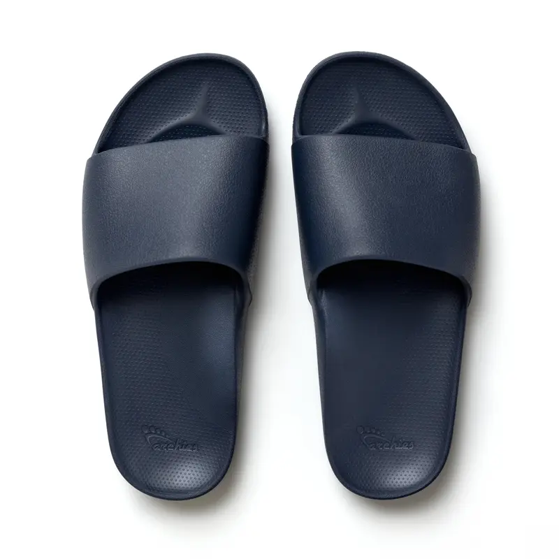 ARCHIES Navy Arch Support Slides Orthopedic Slides Sliders Shoes