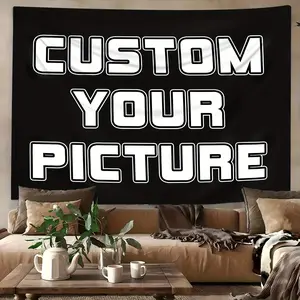 1pc Custom Tapestry Upload Images Personalized Backdrop - Large 23.6x35.4 Inch Wall Hanging for Bedroom, Living Room, Dorm Decor - Multiple Sizes, Durable Fabric, No Electricity Needed, Perfect Gift, Dorm Room Accessory |   Modern Tapestry |   Indoor Text