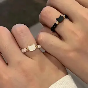 Simple star-shaped couple rings are suitable for daily wear, anniversaries and holidays, and gifts for girlfriends