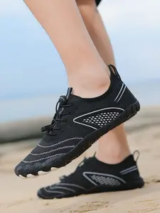 1 pair of river tracing shoes, water wading shoes, beach shoes, indoor fitness shoes, unisex, lightweight and breathable, non slip sole, suitable for outdoor river tracing, water wading, swimming, fishing, drifting, camping, rowing, indoor fitness, etc