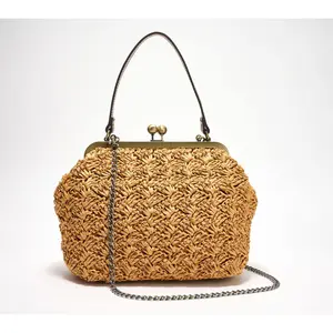 Patricia Nash Elara Frame Crossbody with Chain & Leather Straps