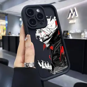 D-Dandadan Ken T-Takakura Phone Case For iPhone 17 16 15 14 13 12 11 Pro Max Plus Black Full Coverage Soft Shockproof Cover