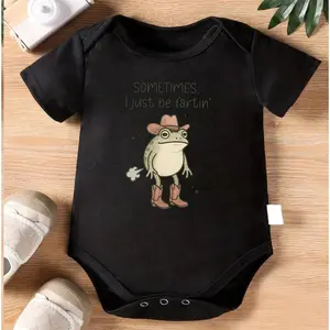 Sometimes I Just Be Fartin Baby Bodysuit – Funny Frog Infant Onesie, Cute Humor Newborn Clothes, Soft Cotton Baby Outfit for Boys Girls, Laugh Gift for Baby Shower, New Mom Parenting Joke