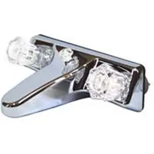 212 MAIN P-050B Chrome Finish 8" Spacing Tub-Shower Faucet Set - Bathroom Faucets with Offset Holes, Plastic Body (Formerly United States Hardware)