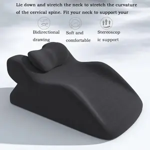 Ergonomic prone pillow - memory foam wedge-shaped pillow, suitable for prone sleeping, reading and relieving neck pain, breathable removable pillowcase, includes knee support.
