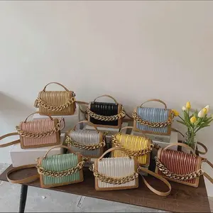 Rome Chain Bag Novelty Unique Purse - Stylish Design with Unique Shape and Colorful Chain Strap trendy all-match