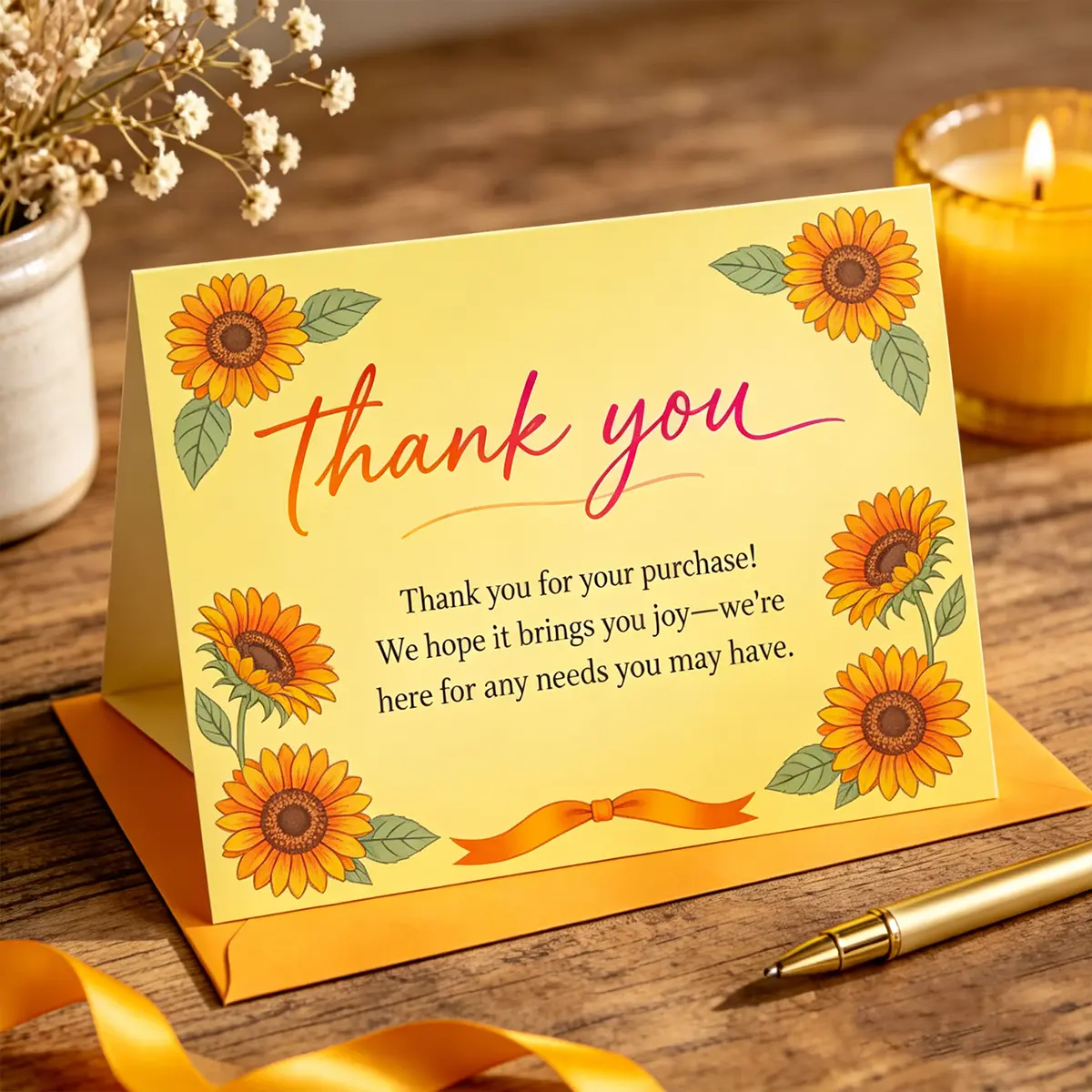 4-SOVS Thank You Card – Complimentary Gift Insert (1 Count)