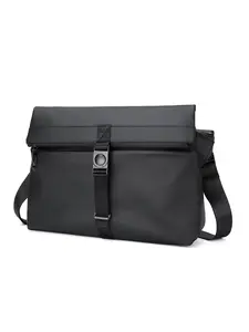 2026 New Waterproof Messenger Bag, Lightweight Crossbody Bag, Multi-Layer Commuter Bag, Simple Flap Shoulder Bag, Adjustable Strap Work Bag