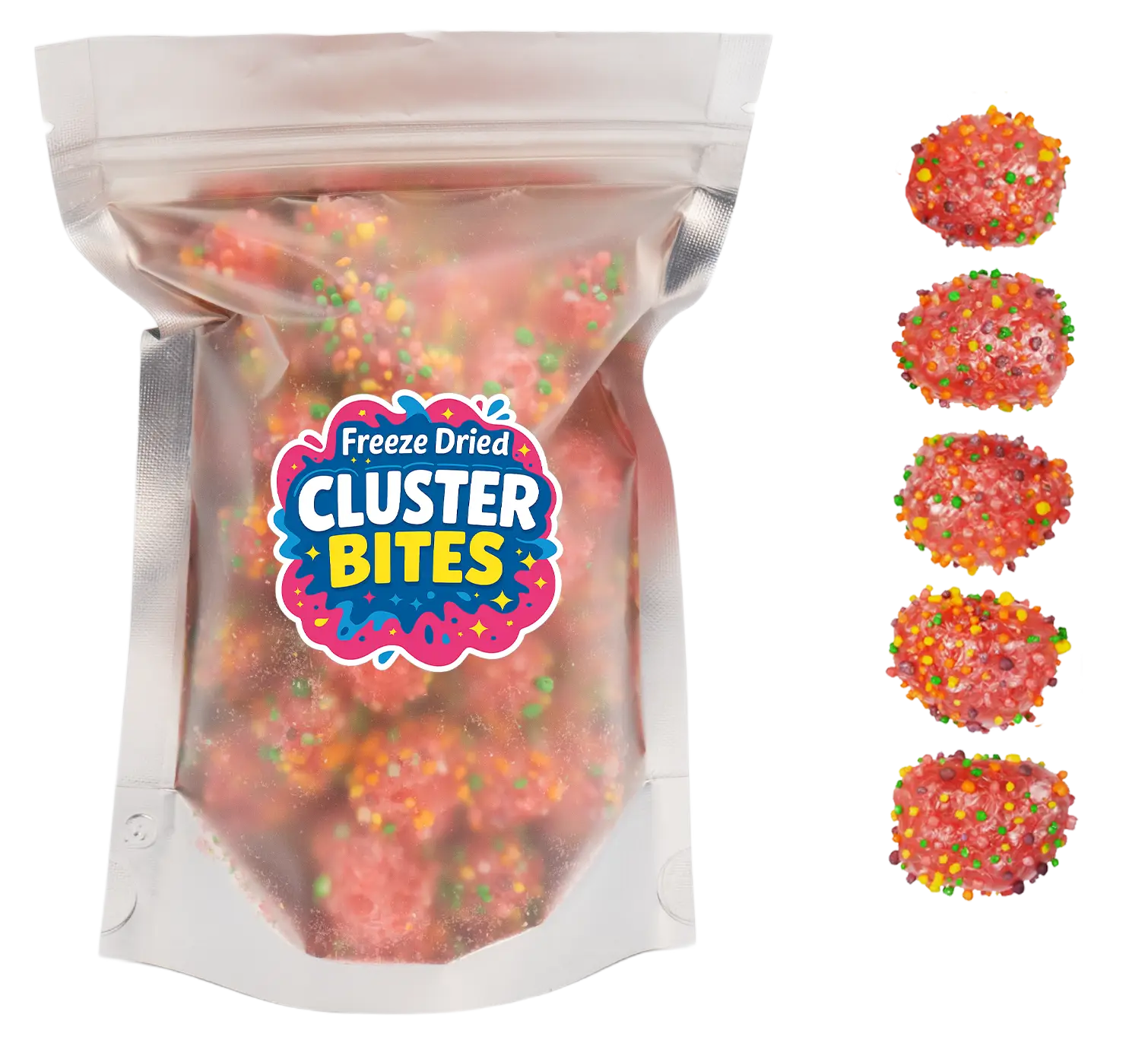 Freeze Dried Gummy Clusters - (Large - 2oz Bag) - Freeze Dried Candy - Ships Same Day!