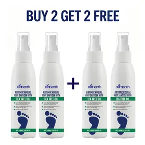 【BUY 2 GET 2】Tea Tree Oil Foot Spray | 97% OdorElimination & Cracked Heel Repair Dermatologist-Validated Fungal Defense l100mlFast-Absorbing Formula Foot sanitizer Spray
