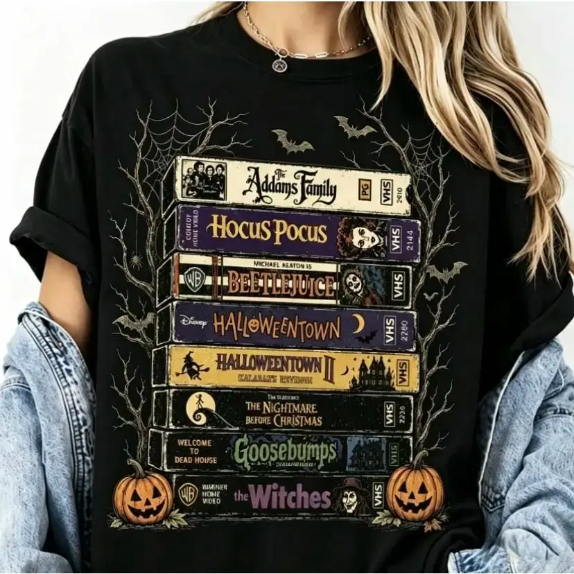Vintage Halloween Movie Shirt, Retro Spooky Season Tee, Horror Movie T-Shirt, Scary Movie Graphic Tee, Halloween Film Lover Shirt, Funny Horror Shirt