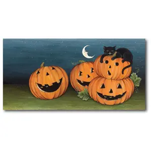 Courtside Market Pumpkin Patch 12x24 Canvas Wal l Art