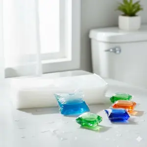 Biodegradable PVA Fishing Bait Bag Set, 7x14cm Eco-Friendly Soluble Tackle Pouches for Coarse Lure & Saltwater, Anti-Tangle Rig Kits 50/100pcs, Multi-Scenario Fresh & Sea Water Use.