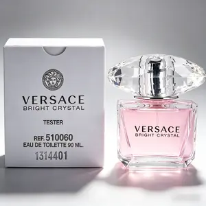 VERSACE Ladies Bright Crystal EDT Spray 3 oz Tester Fragrance - Fresh & Vibrant Aroma for Women - Elegance in a Convenient Size - 510060