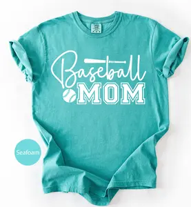 Baseball Mom Shirt: Varsity Font, Team Spirit Apparel