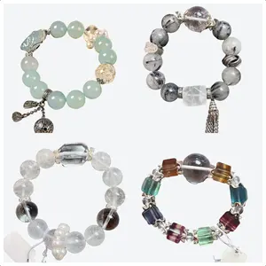 Handmade Mixed Crystal Bracelet Set - Luck Shift & Lucky