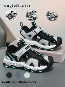 2026 Spring Summer New Boys' Shoes, Velcro Strap Sport Sandals, Soft Bottom Anti-Slip Shoes, Comfortable Kids Footwear