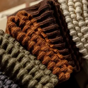 (Buy One Get One Free) Thick Thread Mid-Calf Solid Color Cotton Socks, American Retro Thick Knit Long Socks for Autumn and Winter
