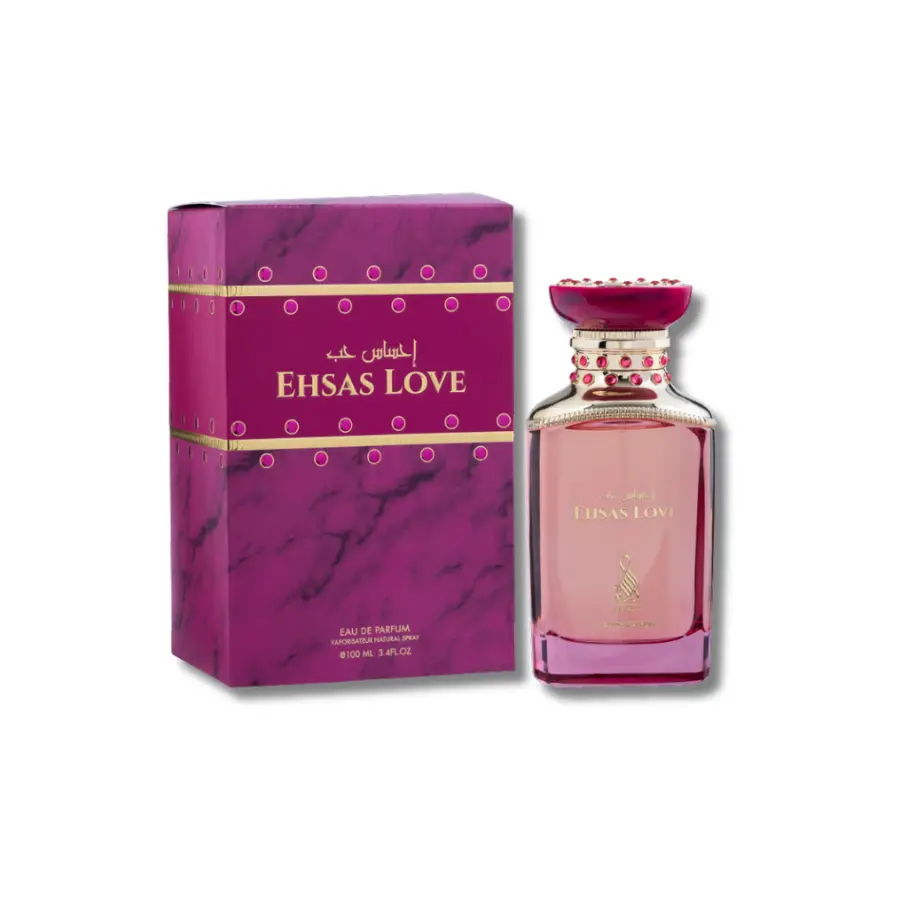 Risala Ehsas Love Eau De Parfum for Women, Floral Citrus Scent, Perfume Spray, 3.4 fl oz / 100 ml, Edp Fragrances, Floral Citrus Perfume, Aromatic Floral, Single