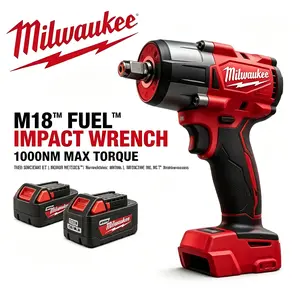 Milwaukee | 1000Nm | 1/2″ M18  Impact Wrench (M18 ONEFHIWF1-121) | Supplied with One 6.0Ah Battery + Single Charger | High Torque / Friction Ring | Heavy Truck Wheel Bolts, Construction Steel Framing