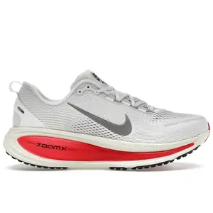 Nike Men's Vomero 18 Platinum Tint Siren Red Light Smoke Grey Metallic Pewter, from StockX