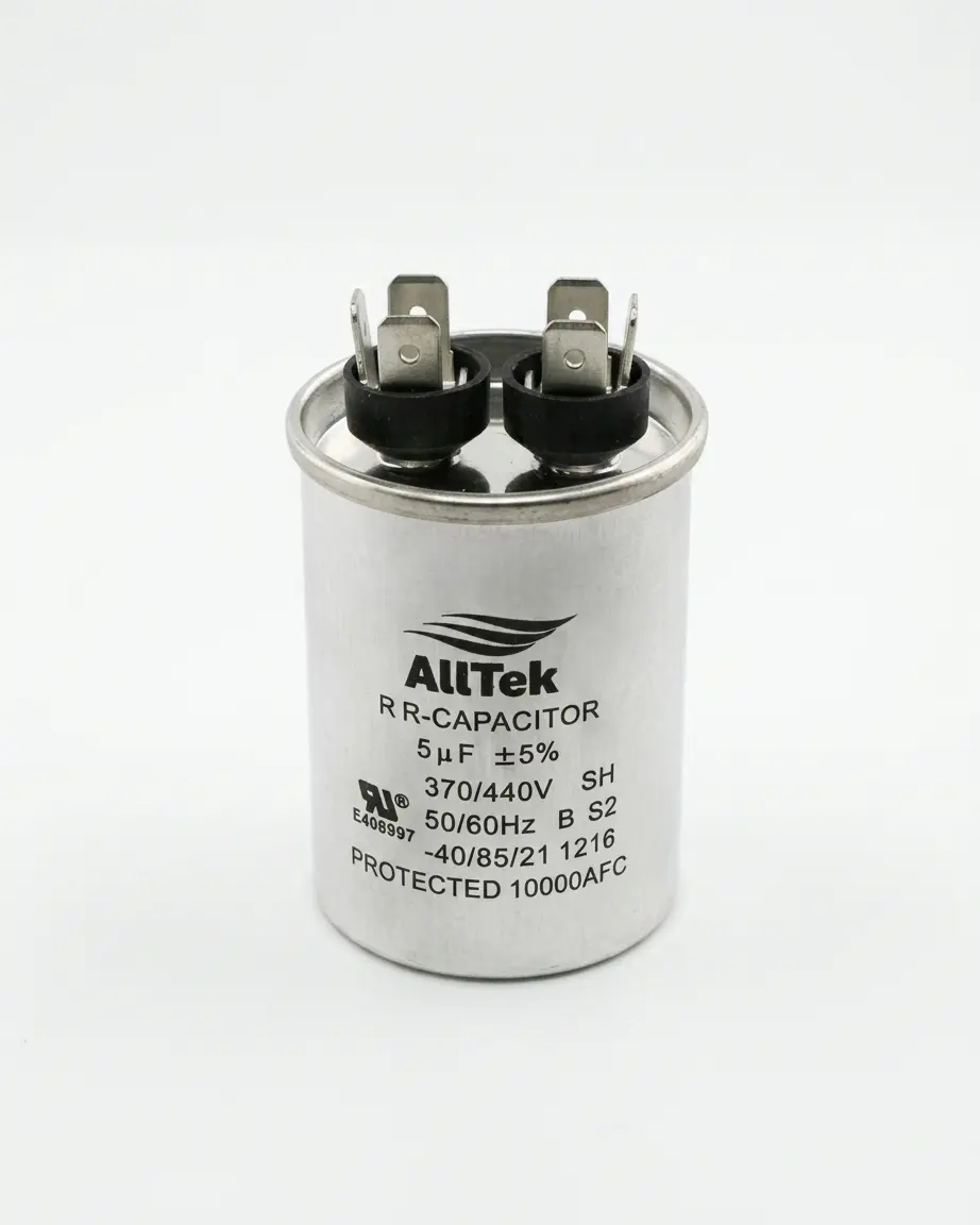 Alltek 5uf 370-440V HVAC Round Run Capacitor