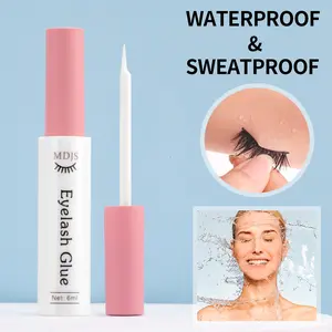 1 Pc Of Transparent Eyelash Glue, Lasting False Eyelash Glue Quick Drying Non-Irritating Eyelash Extension Glue For Eyelash Cluster Strip Eyelash Extension Bonding Adhesive Suitable For Sensitive Eyes DIY Eyelash Glue Makeup Cosmetic