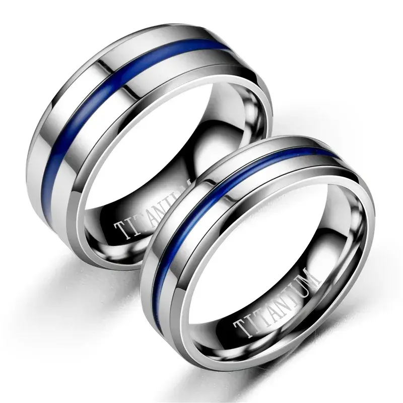 high quality Fashion Titanium Steel Couple Ring His And Hers Promise Ring Alliances of Marriage Love Ring lord Wedding for Lover