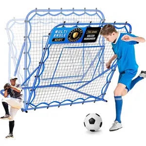 Soccer Baseball Rebounder Net, Soccer Goal Net, Volleyball Softball Rebound Pitchback Net Quick- Angle  for Control, Passing Practice, Bounce  Rebounder Goals Gifts Trainer Equipment