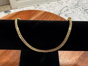 Brazalete Miami Cuba Oro 14k Size 8" - Gold Chain Bracelet for Men