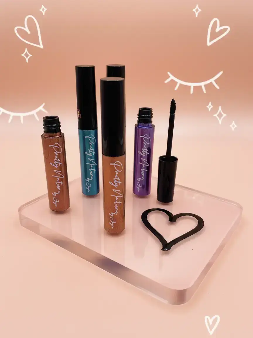 PRETTY NATURE BY JOYCE Smudge-Proof Long-Lasting Waterproof Liquid Eyeliner (10g) - Paraben-Free, Gluten-Free, EU-Compliant Beauty Product for Precise Lines, Makeup Available in Multiple Colors