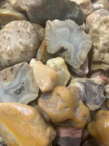 Mystery Rock Box - Assorted Natural Crowley Agates, Lake Superior Semi-Finished Crystals for Jewelry Making Accessories