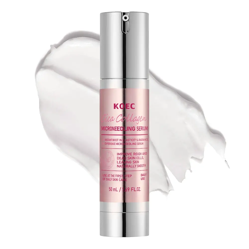 Korean Skincare Centella Asiatica & Collagen Micro Needle Serum, Hydrating Essence for Face, Moisturizing Skin Care Solution