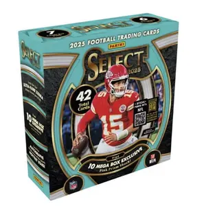 2025 Panini Select NFL Trading Card Mega Box - Exclusive Pink Prizm Shock