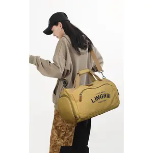 Large Capacity Gym Duffle Bag| Wet Dry Separation Crossbody Travel Bag for Men Women| European American Style